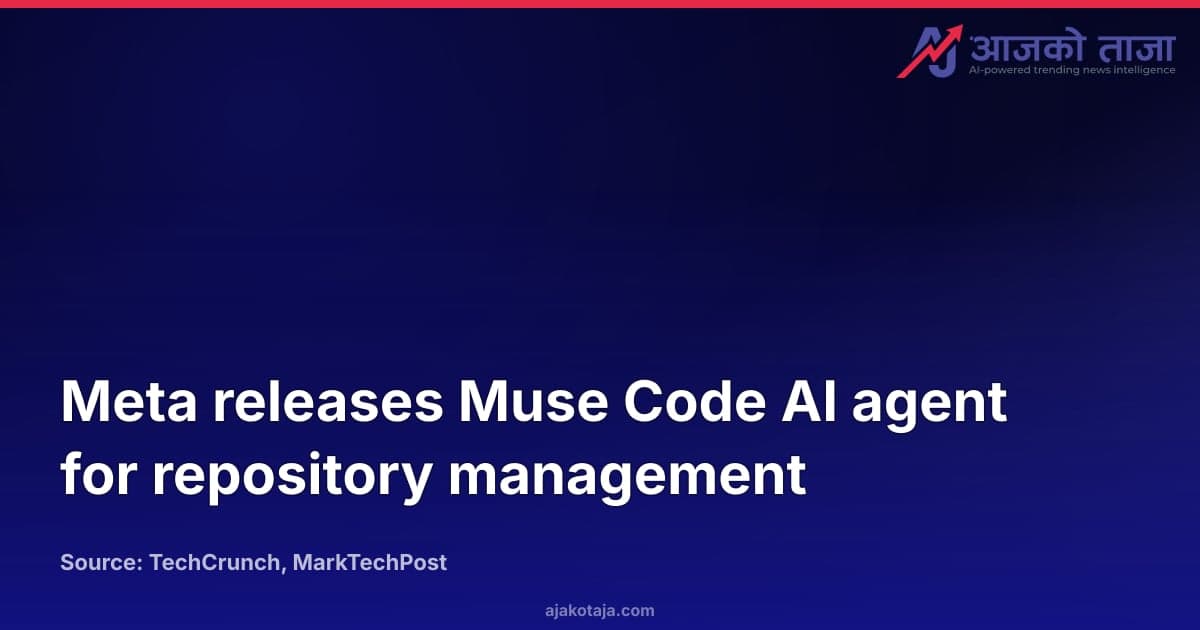 Meta releases Muse Code AI agent for repository management