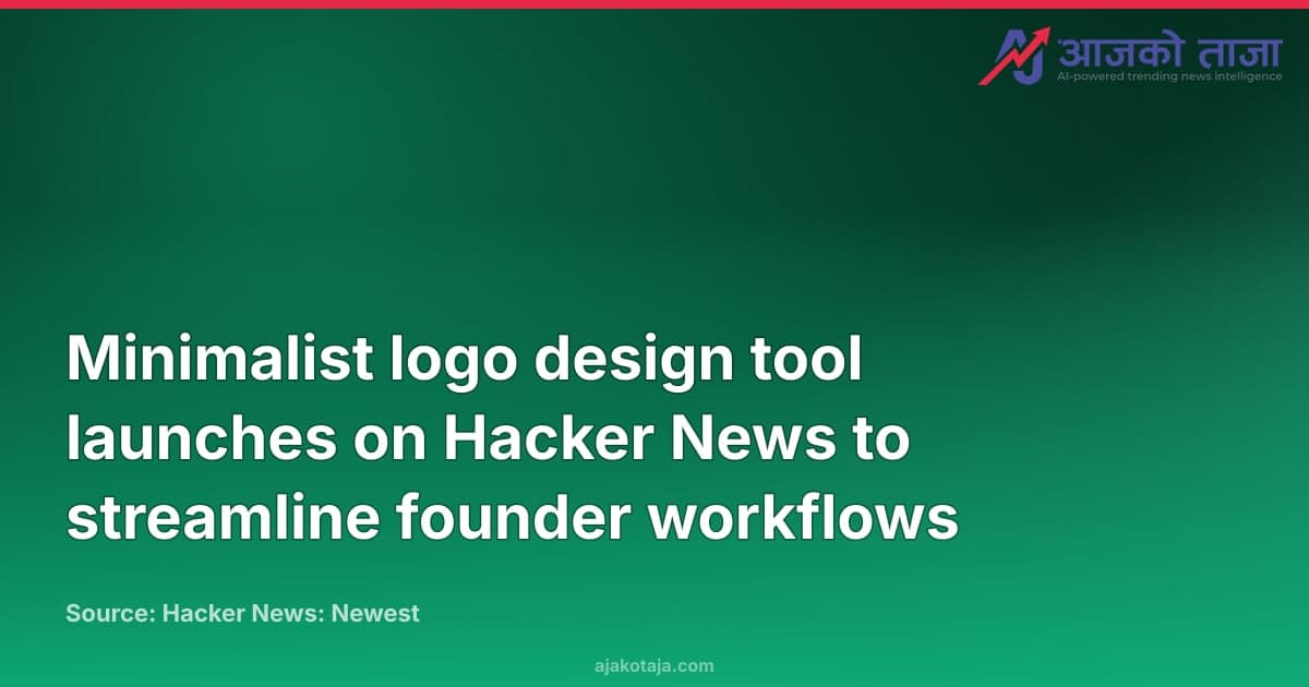 Minimalist logo design tool launches on Hacker News to streamline founder workflows