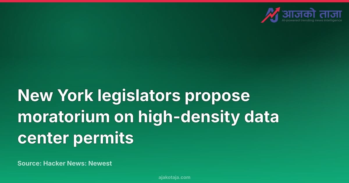 New York legislators propose moratorium on high-density data center permits