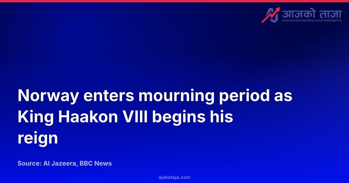 Norway enters mourning period as King Haakon VIII begins his reign