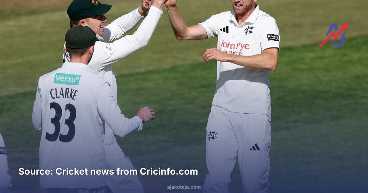 Nottinghamshire County Championship title defense ends despite lead over Yorkshire