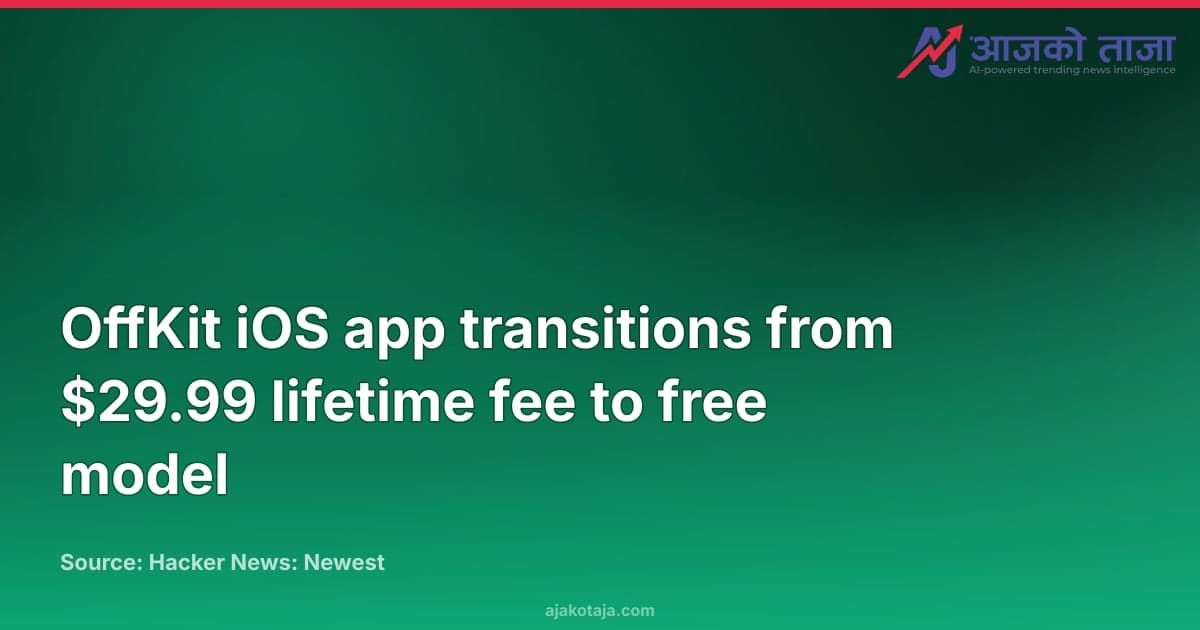 OffKit iOS app transitions from $29.99 lifetime fee to free model