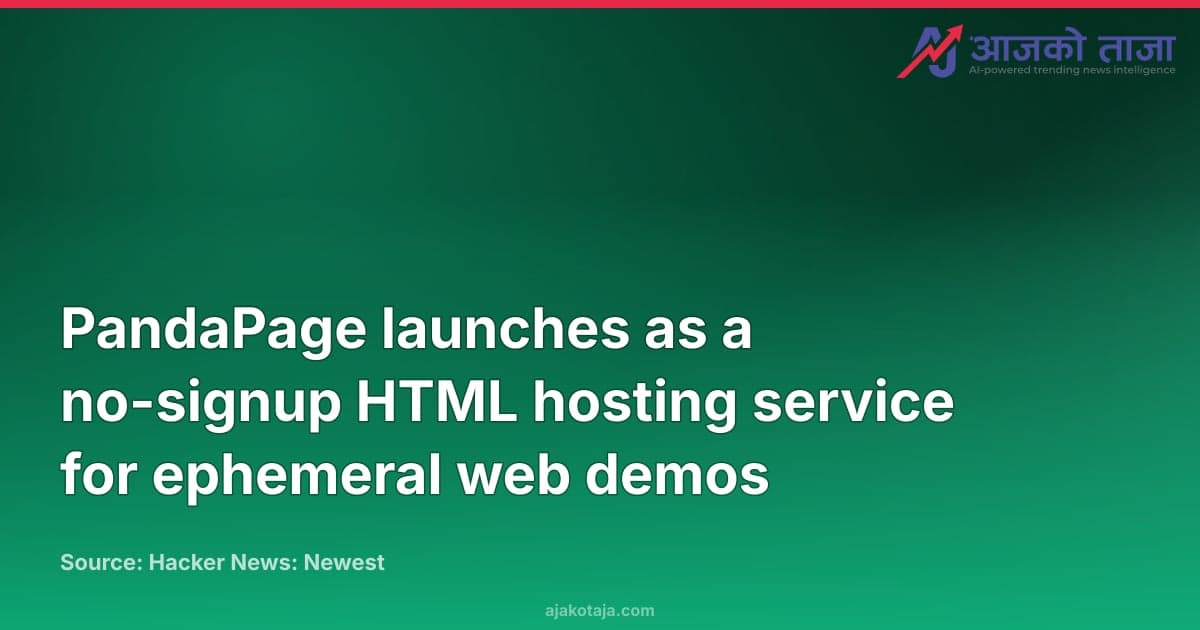 PandaPage launches as a no-signup HTML hosting service for ephemeral web demos
