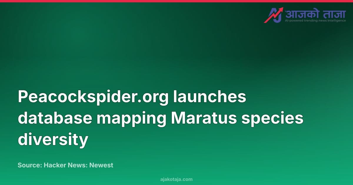 Peacockspider.org launches database mapping Maratus species diversity