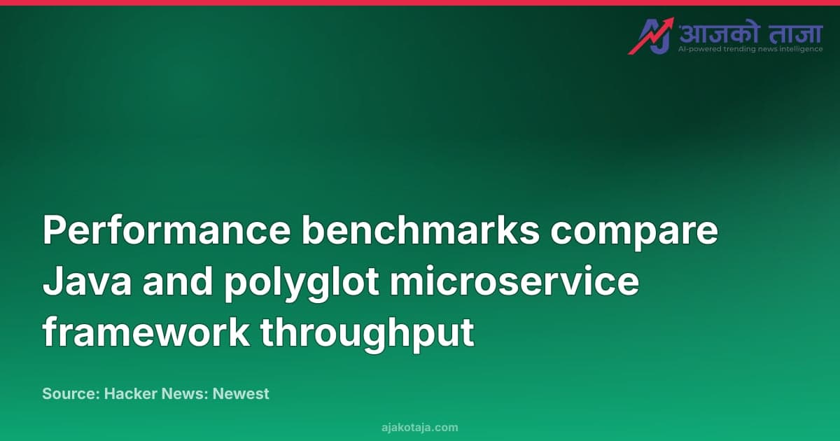 Performance benchmarks compare Java and polyglot microservice framework throughput