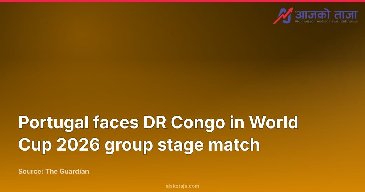 Portugal faces DR Congo in World Cup 2026 group stage match