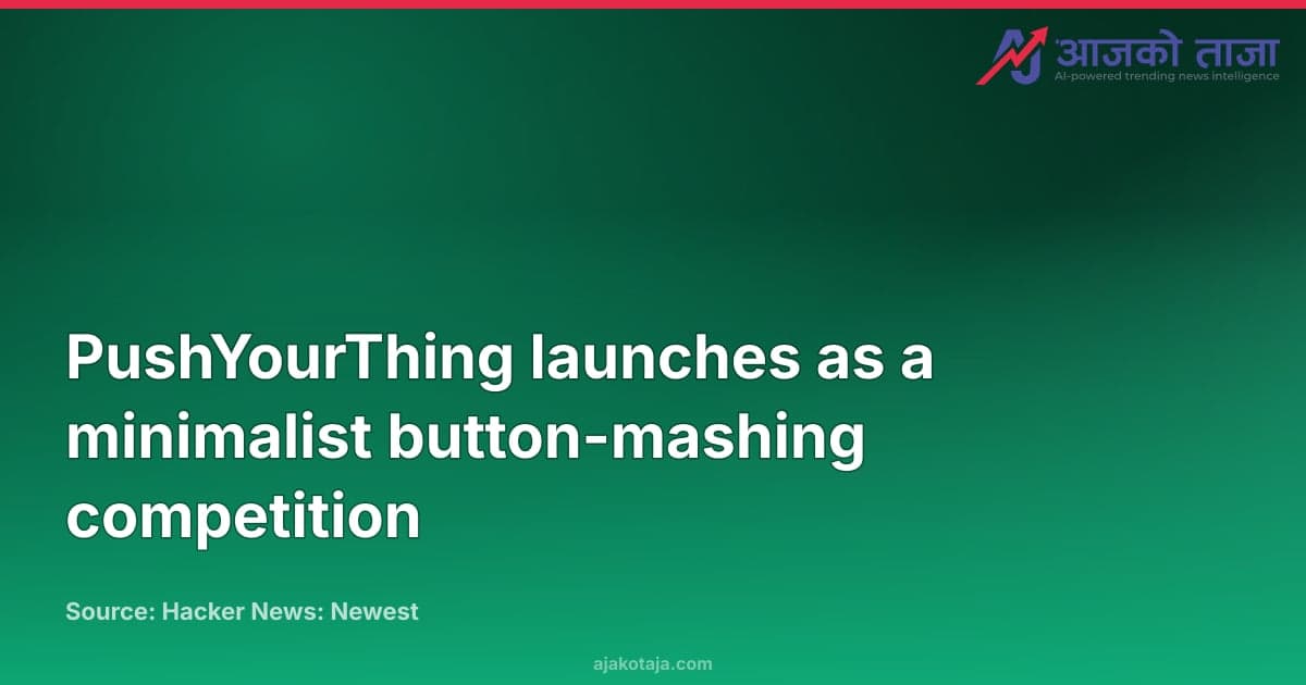 PushYourThing launches as a minimalist button-mashing competition