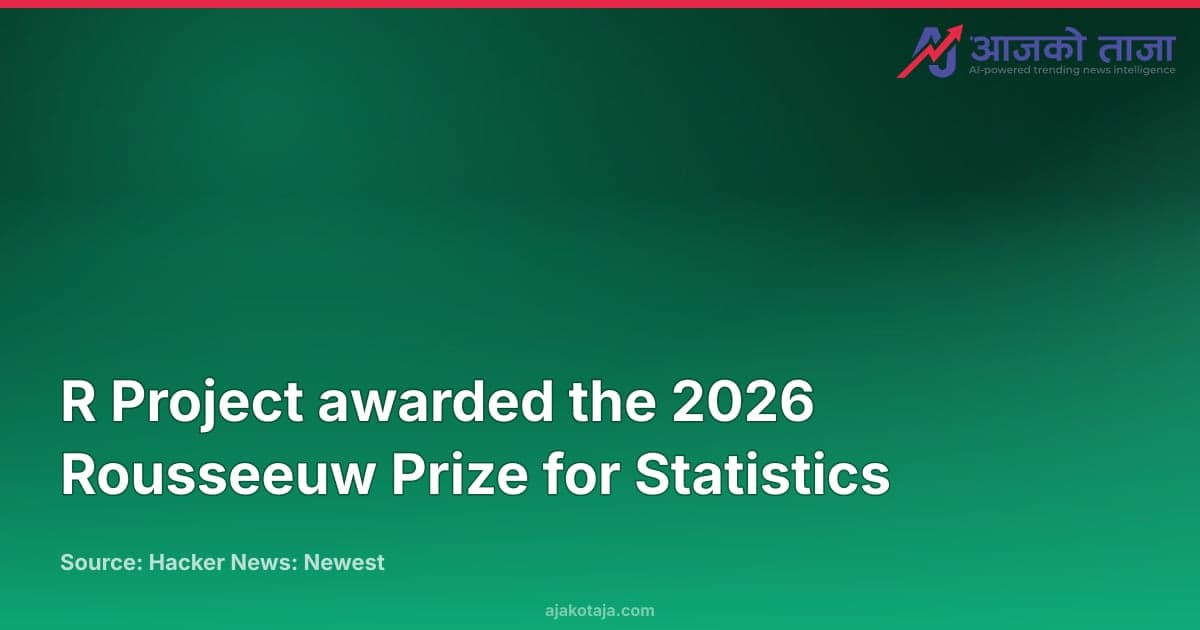 R Project awarded the 2026 Rousseeuw Prize for Statistics