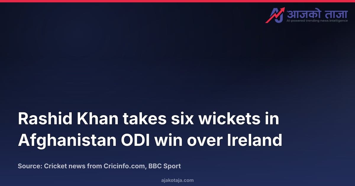 Rashid Khan takes six wickets in Afghanistan ODI win over Ireland