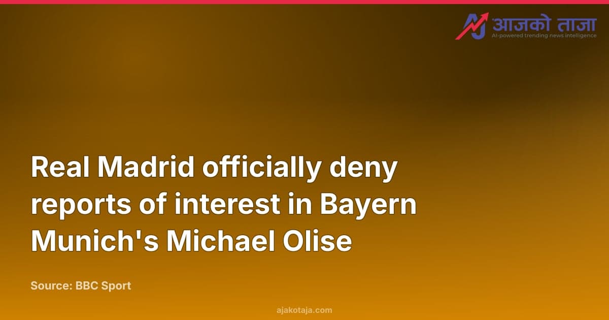 Real Madrid officially deny reports of interest in Bayern Munich's Michael Olise