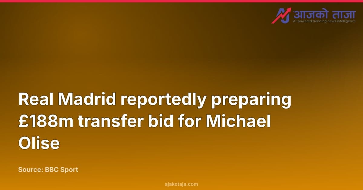 Real Madrid reportedly preparing £188m transfer bid for Michael Olise