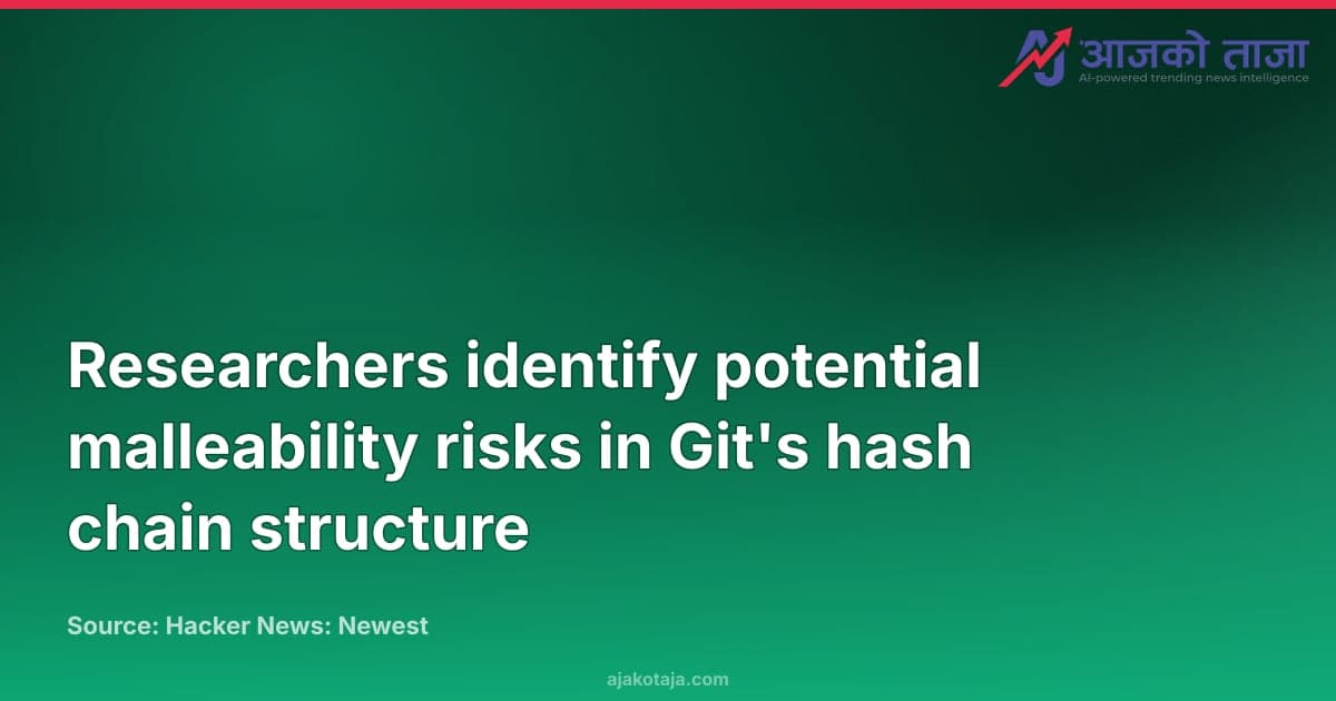 Researchers identify potential malleability risks in Git's hash chain structure