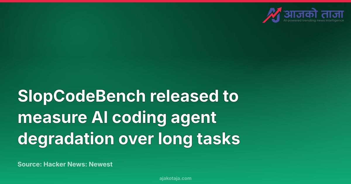 SlopCodeBench released to measure AI coding agent degradation over long tasks