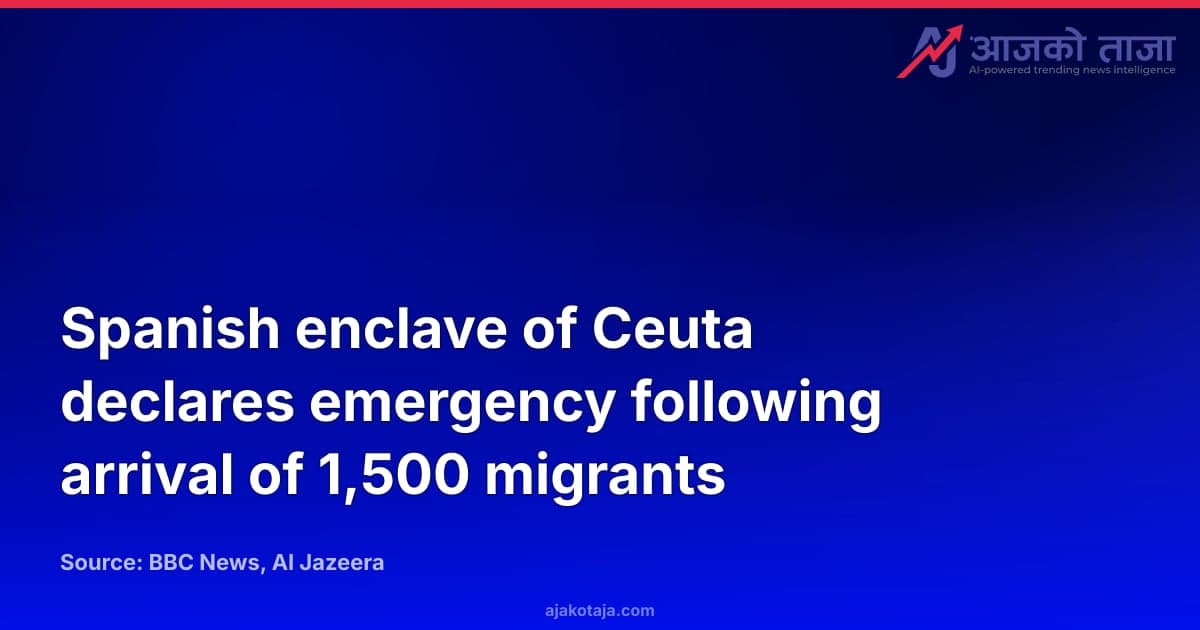 Spanish enclave of Ceuta declares emergency following arrival of 1,500 migrants