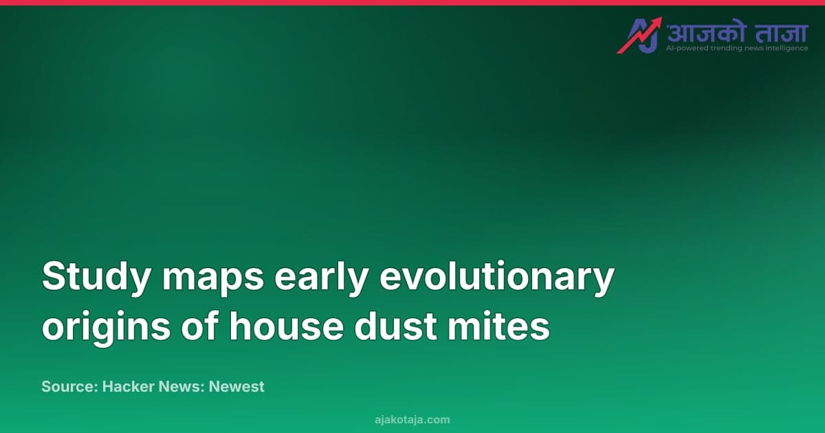 Study maps early evolutionary origins of house dust mites