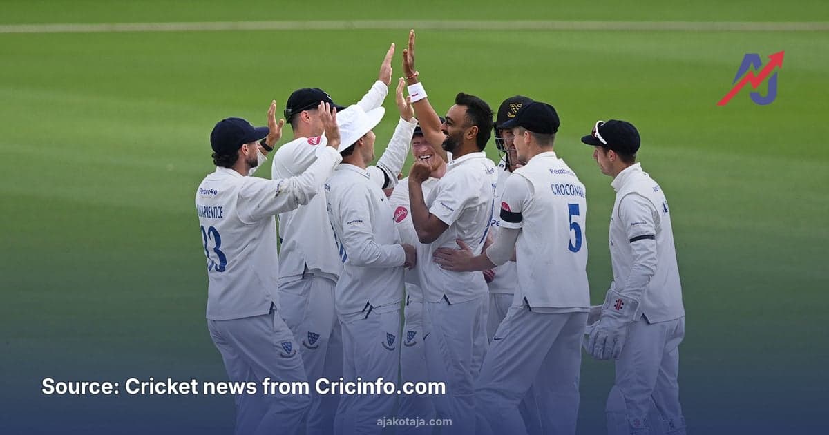 Sussex dominates Hampshire as Jaydev Unadkat claims five-wicket haul