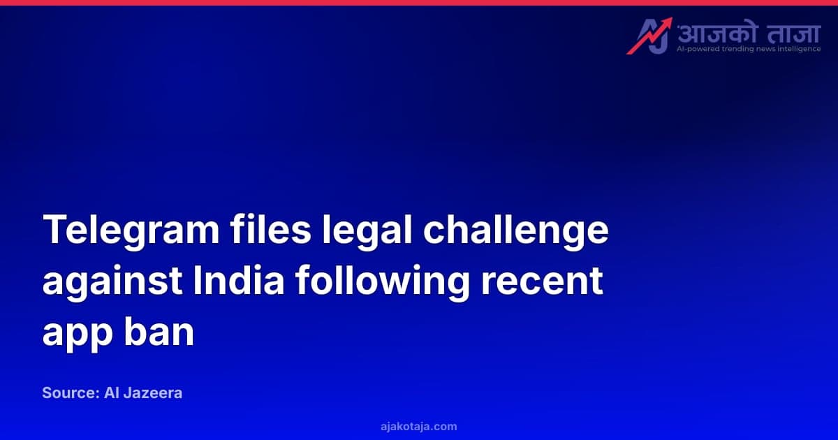 Telegram files legal challenge against India following recent app ban