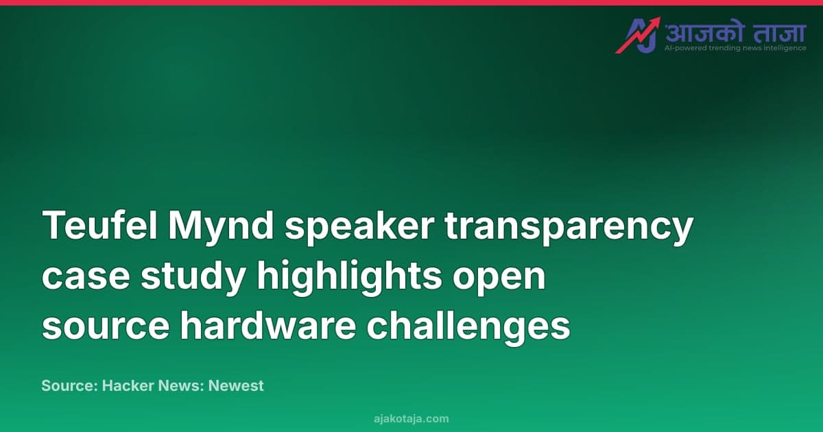 Teufel Mynd speaker transparency case study highlights open source hardware challenges