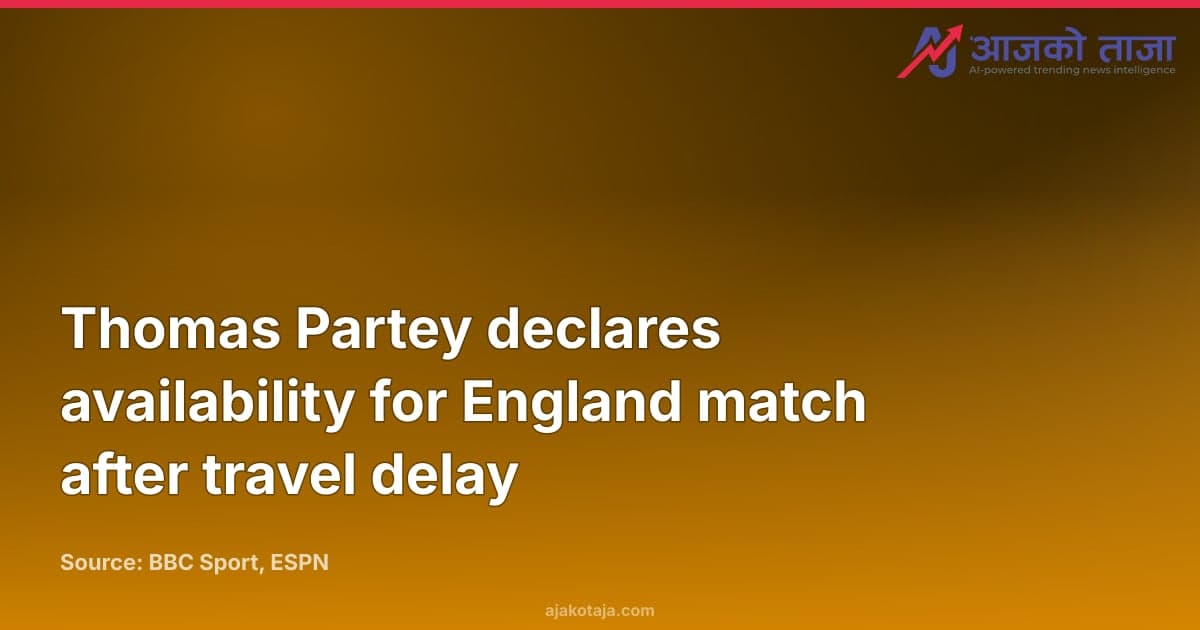 Thomas Partey declares availability for England match after travel delay