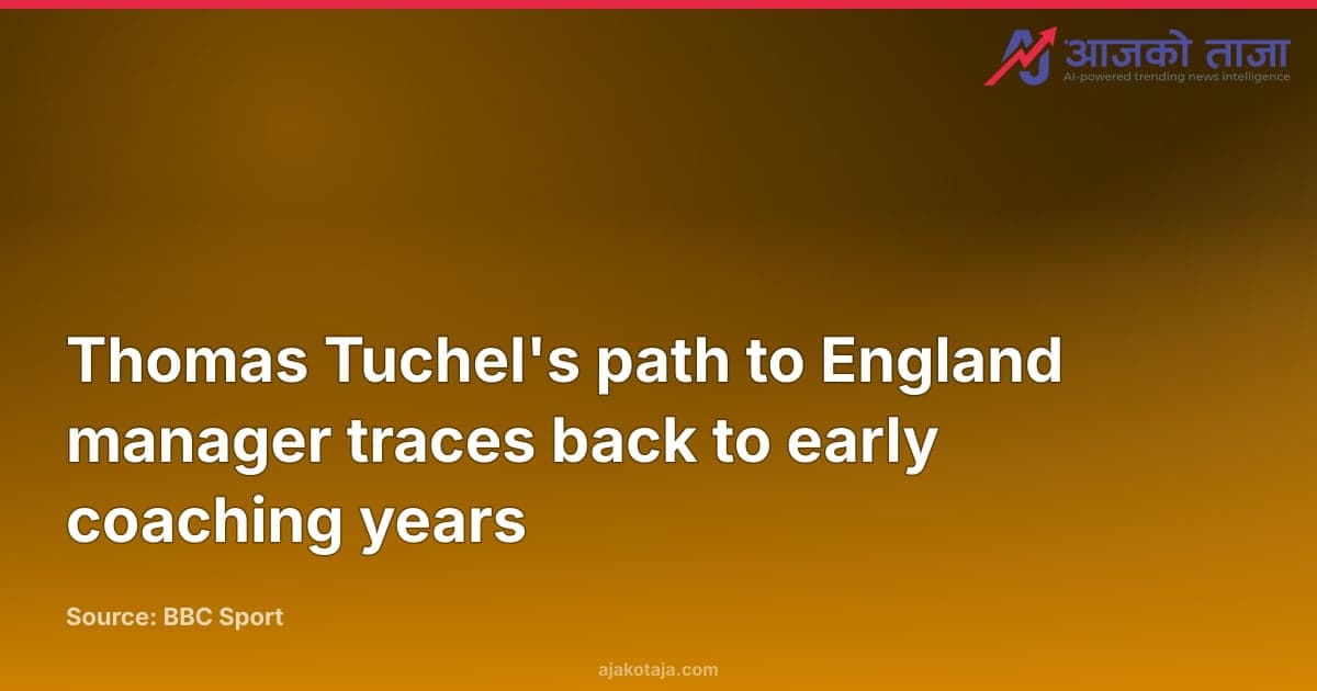 Thomas Tuchel's path to England manager traces back to early coaching years