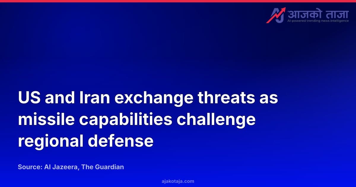 US and Iran exchange threats as missile capabilities challenge regional defense
