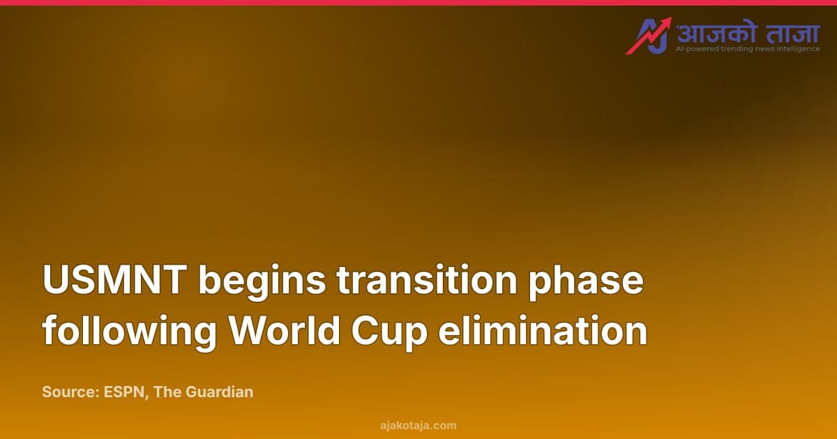 USMNT begins transition phase following World Cup elimination