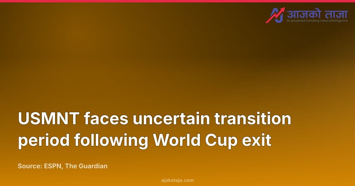 USMNT faces uncertain transition period following World Cup exit