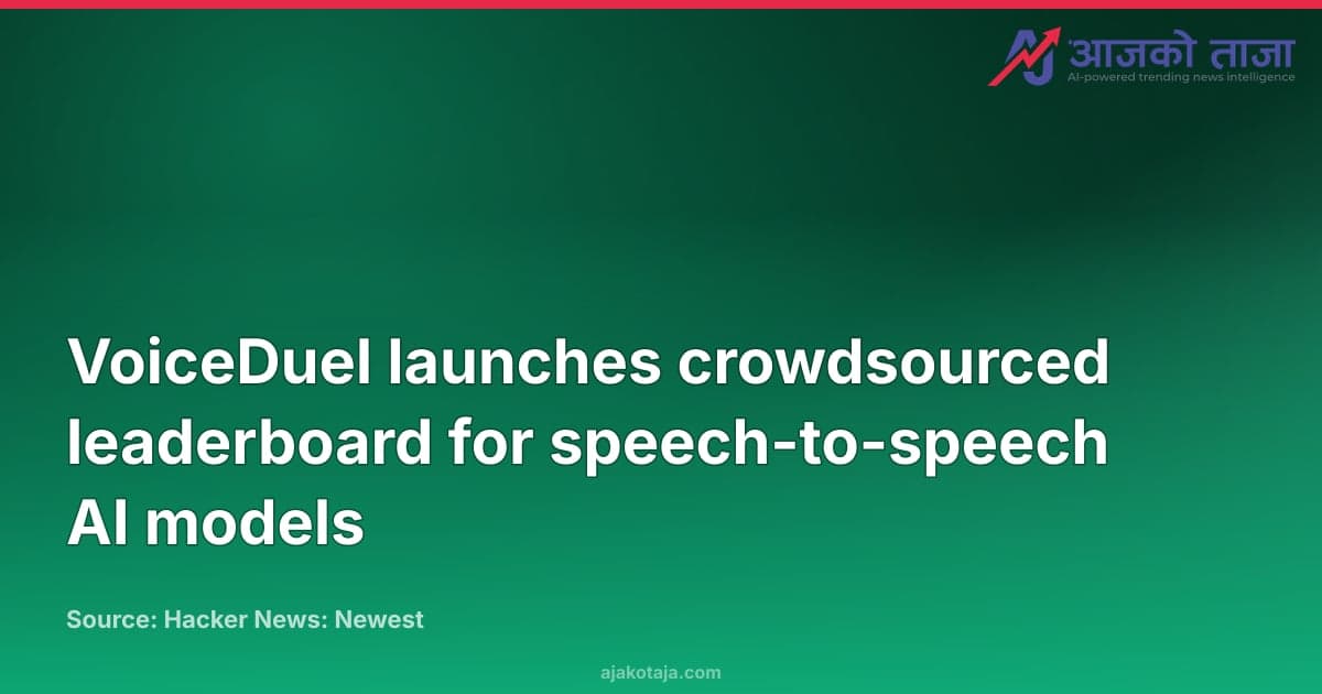 VoiceDuel launches crowdsourced leaderboard for speech-to-speech AI models