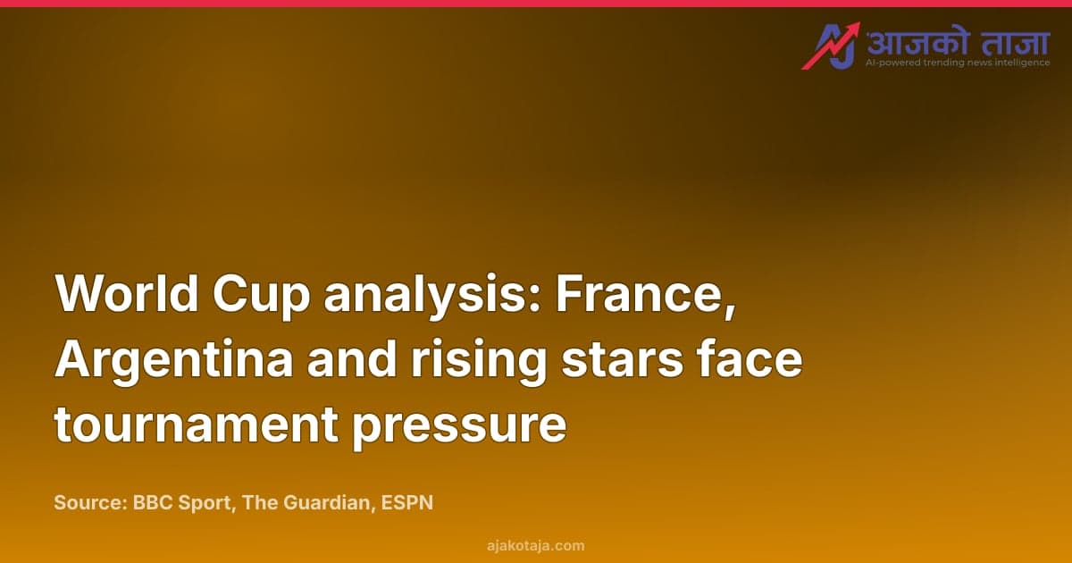 World Cup analysis: France, Argentina and rising stars face tournament pressure