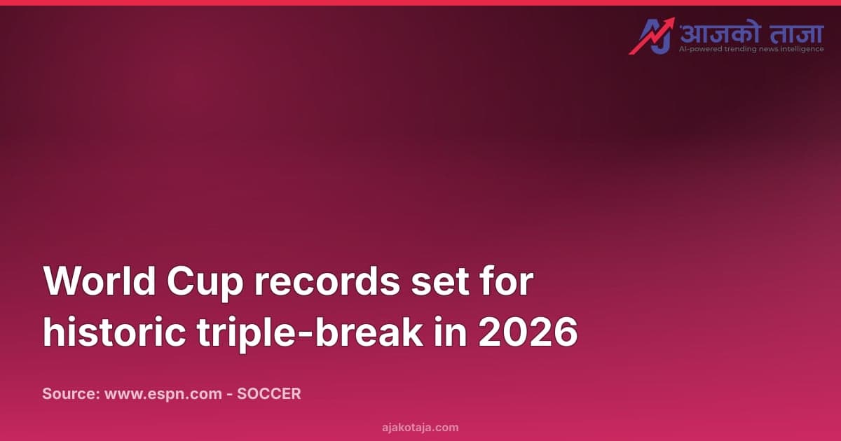 World Cup records set for historic triple-break in 2026
