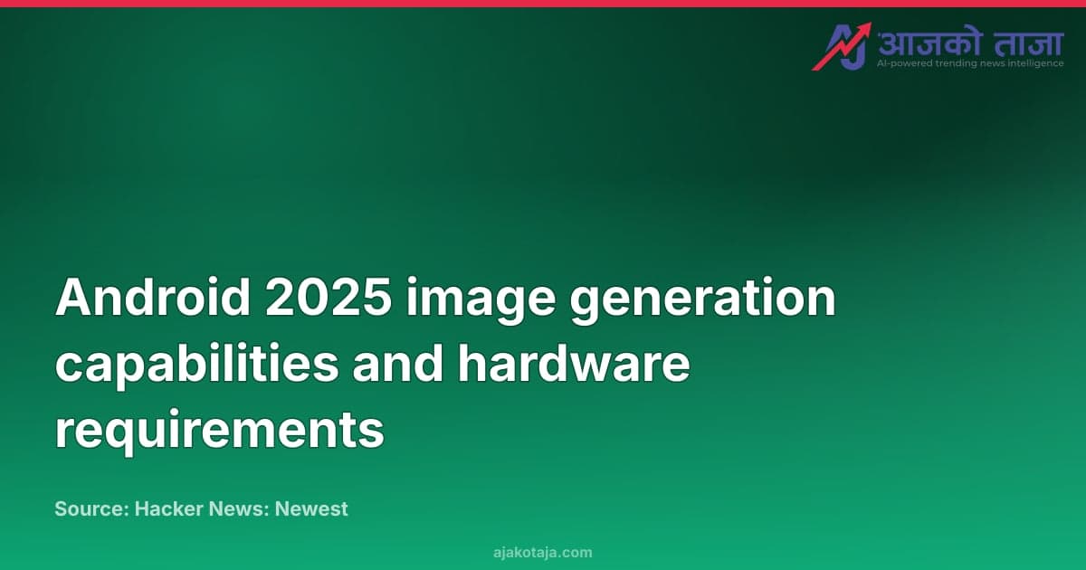 Android 2025 image generation capabilities and hardware requirements