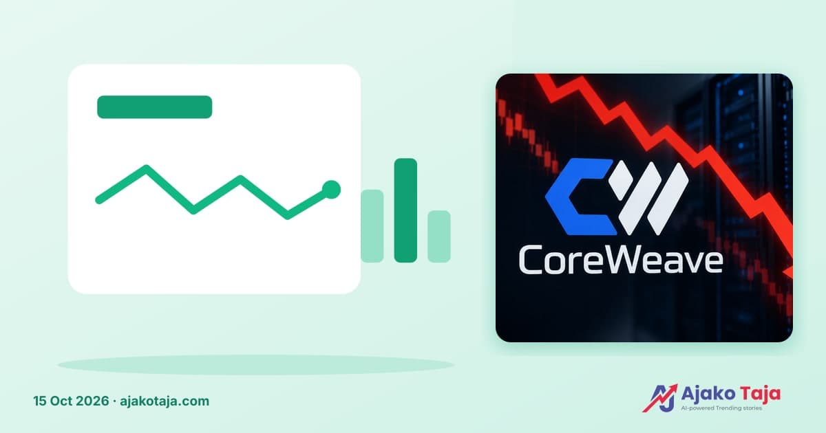 CoreWeave bonds and stock plunge as AI credit concerns rattle investors