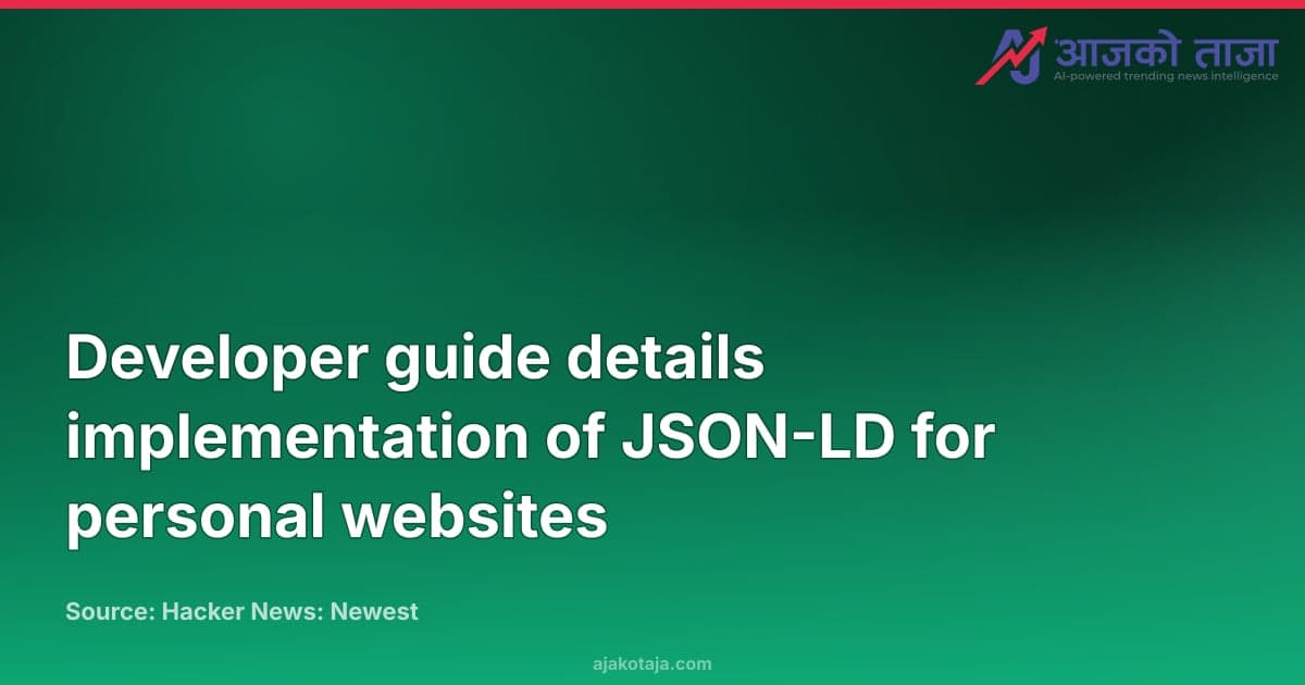 Developer guide details implementation of JSON-LD for personal websites
