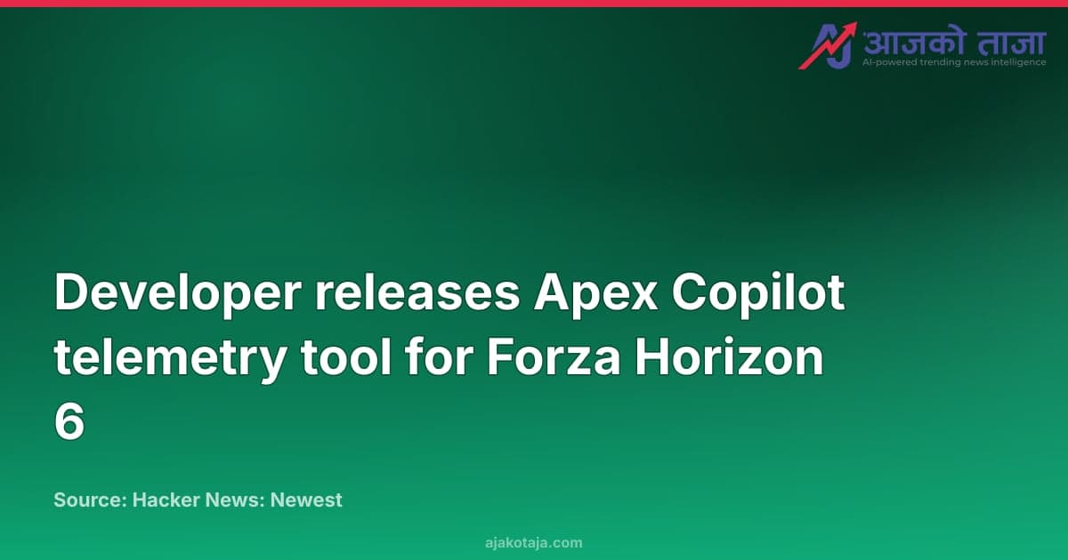 Developer releases Apex Copilot telemetry tool for Forza Horizon 6