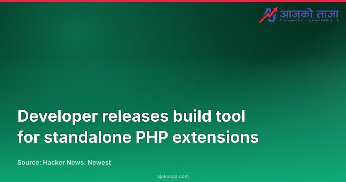 Developer releases build tool for standalone PHP extensions