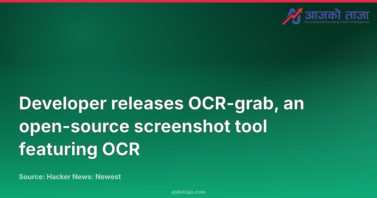 Developer releases OCR-grab, an open-source screenshot tool featuring OCR