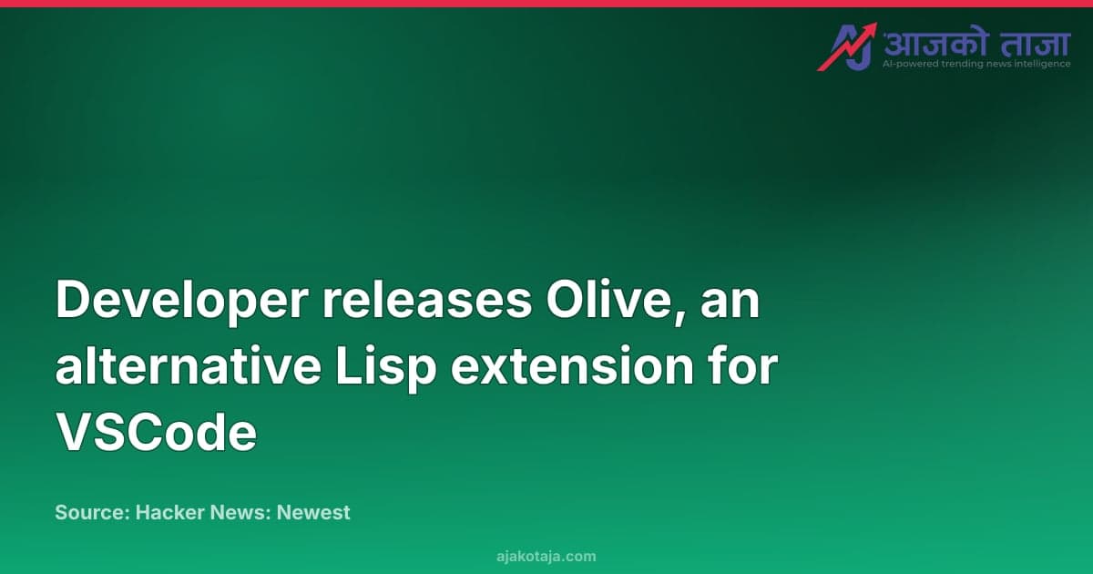 Developer releases Olive, an alternative Lisp extension for VSCode