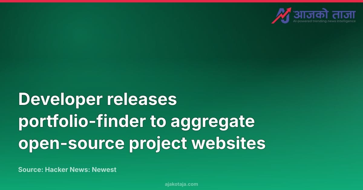 Developer releases portfolio-finder to aggregate open-source project websites