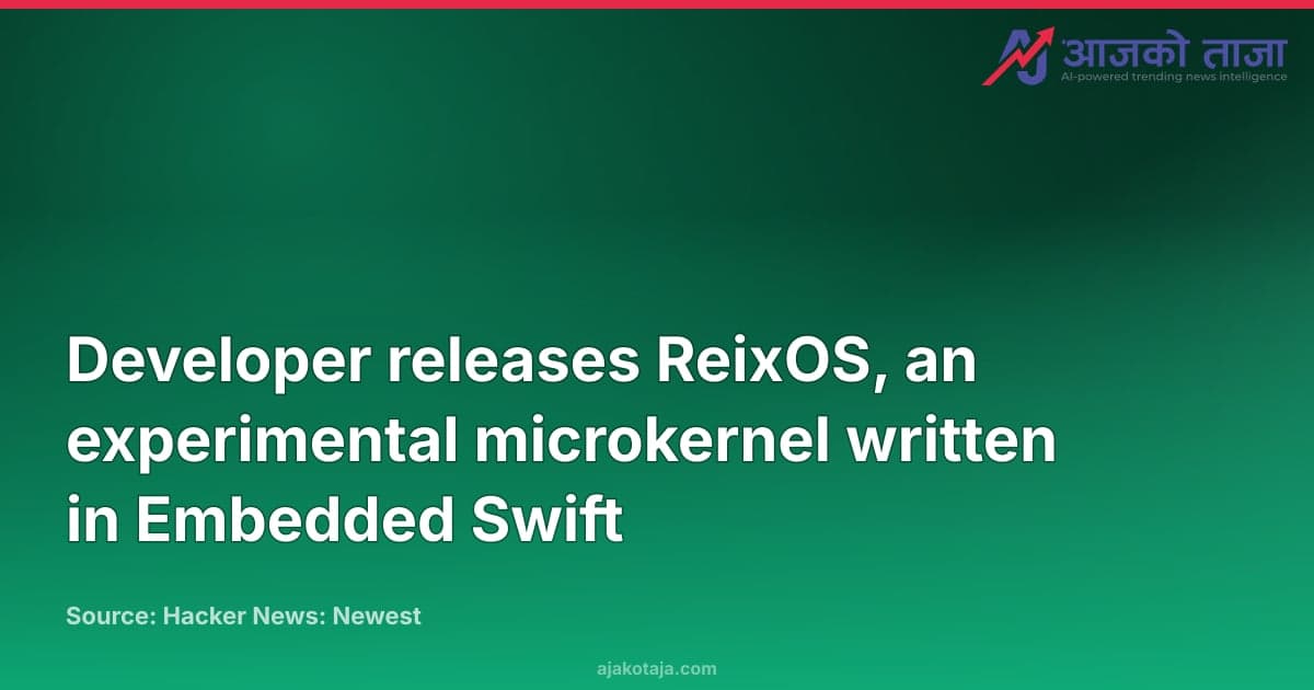 Developer releases ReixOS, an experimental microkernel written in Embedded Swift