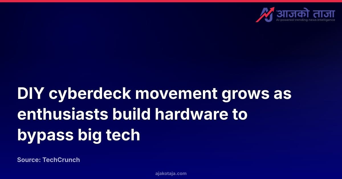 DIY cyberdeck movement grows as enthusiasts build hardware to bypass big tech