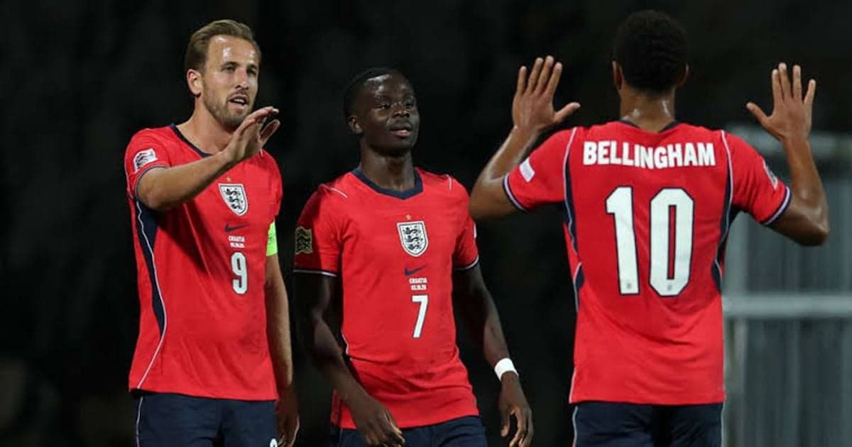 England thrash Croatia 7-0 in dominant Nations League display