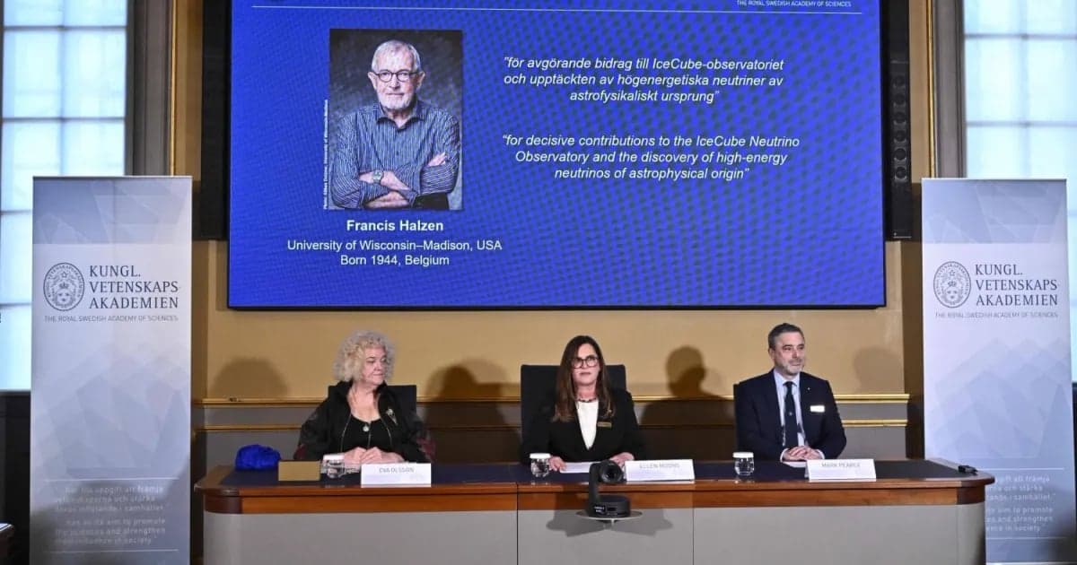 Francis Halzen awarded 2026 Nobel Prize in Physics for neutrino research