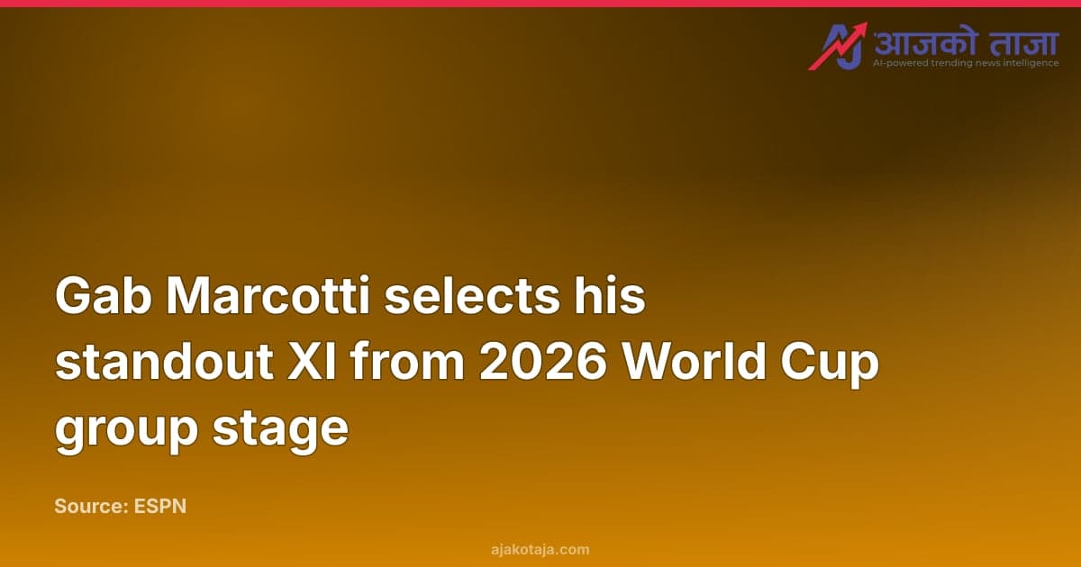 Gab Marcotti selects his standout XI from 2026 World Cup group stage