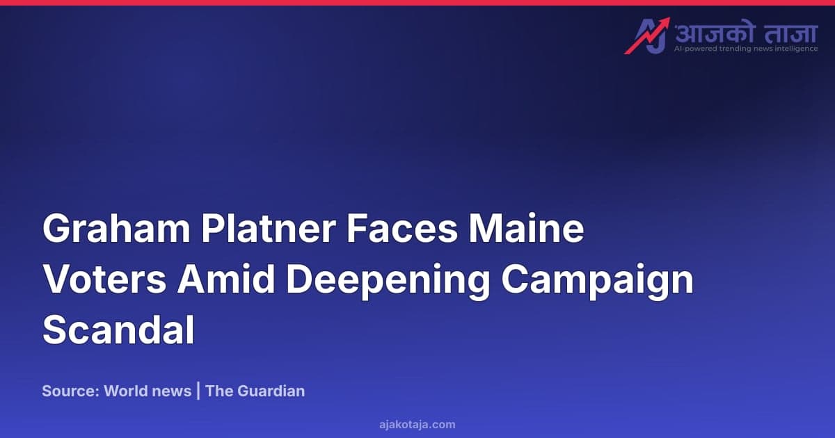 Graham Platner Faces Maine Voters Amid Deepening Campaign Scandal