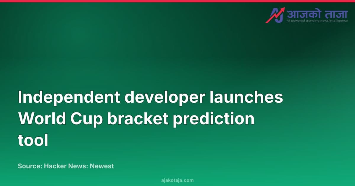 Independent developer launches World Cup bracket prediction tool