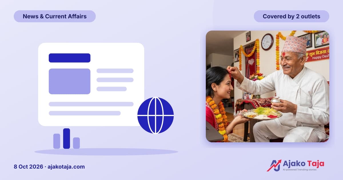 International Dashain Tika auspicious times announced for 23 countries