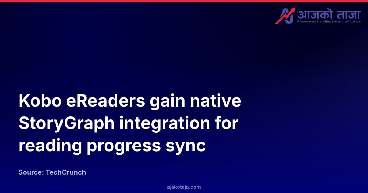 Kobo eReaders gain native StoryGraph integration for reading progress sync