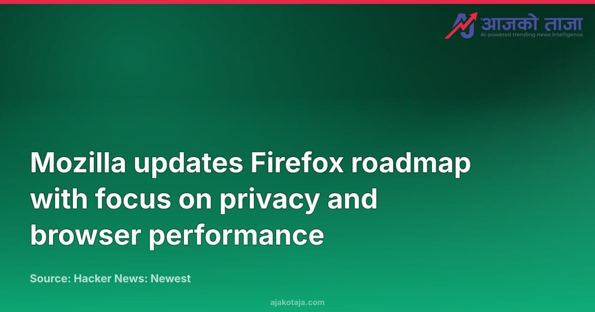 Mozilla updates Firefox roadmap with focus on privacy and browser performance