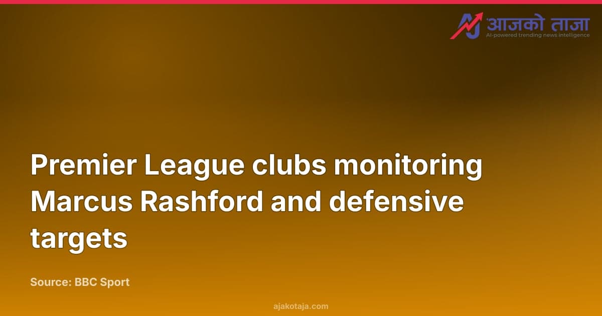 Premier League clubs monitoring Marcus Rashford and defensive targets