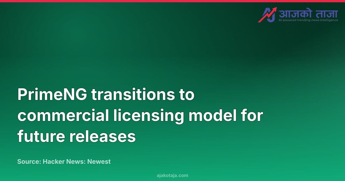 PrimeNG transitions to commercial licensing model for future releases